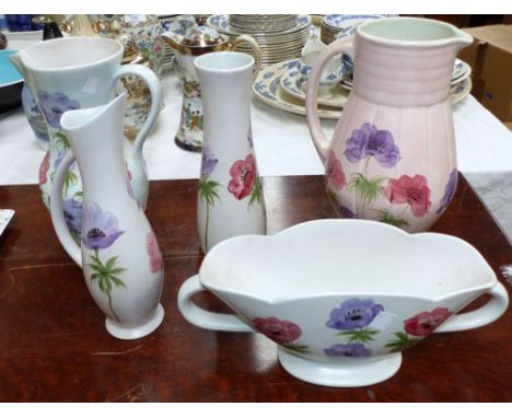 Five pieces of Radford pottery