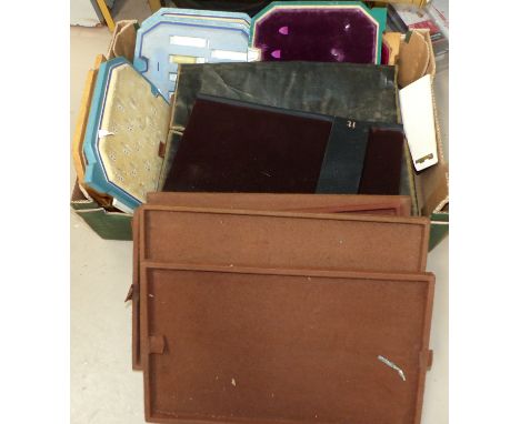 A selection of jeweler's display equipment including ring trays etc&nbsp;