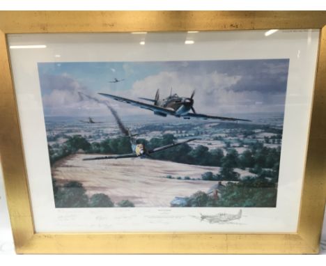 A limited edition signed print multi signatures High Summer by Anthony Saunders dimensions 78x60cm. This lot cannot be posted