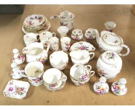 A collection of Royal Crown Derby, Derby Posies pattern including cups and saucers etc. this lot cannot be posted