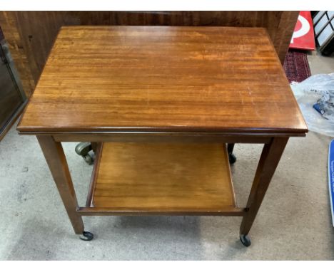 A small folding trolley/card table. 65cm x 45cm x 62cm