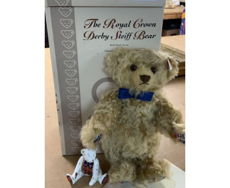 Steiff 'Royal Crown Derby Bear' Limited Edition Teddy 661464, Boxed & C.O.A. (B)