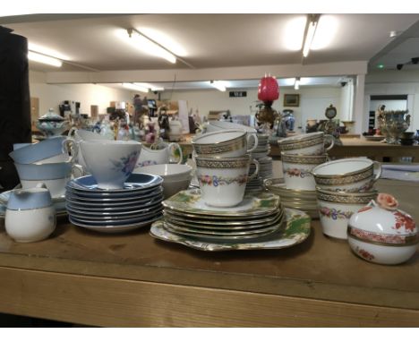 A collection of Royal Albert Sorrento, Crown Staffordshire, Lawleys cups and saucers. This lot cannot be posted