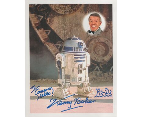 Kenny Baker signed 10x8 inch Star Wars R2 D2 colour photo. Dedicated. Good condition. All autographs come with a Certificate 
