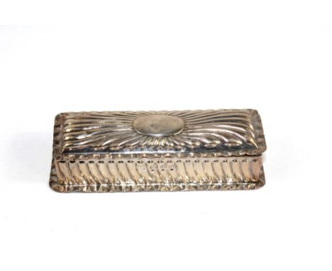 A Victorian silver trinket box
