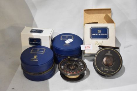 Hardy Golden Prince size #7/8 trout fly reel with Hardy blue case