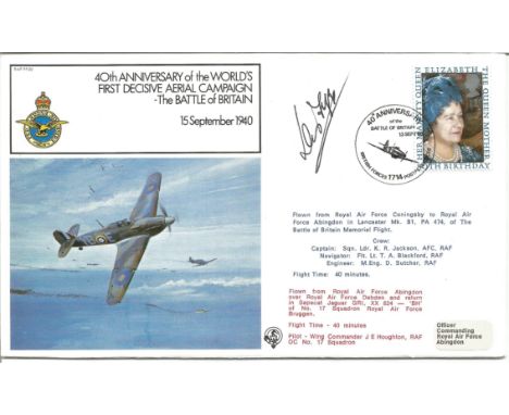 Worlds First Decisive Aerial Campaign, The Battle of Britain official signed cover RAF FF20. Signed by Squadron Leader Desmon