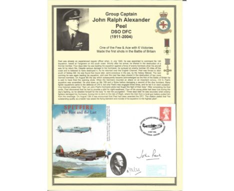 WW2 Battle of Britain fighter ace Group Captain John Ralph Alexander Peel DSO DFC MiD 145 Sqn Tangmere signed Spitfire, The F