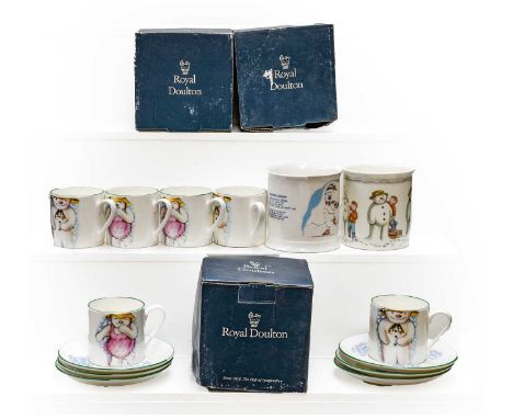 A quantity of Snowman items, Royal Doulton and Carltonware including six coffee cups and saucersCondition report: All items i