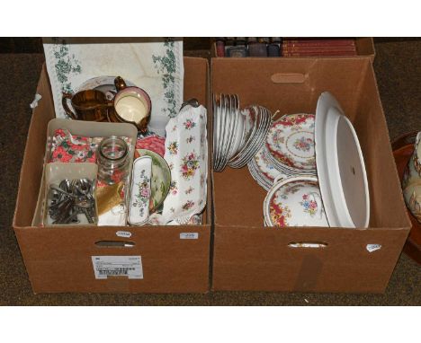 A Shelley Sheraton pattern part dinner service, together with a quantity of other miscellaneous to include Rington's Malingwa