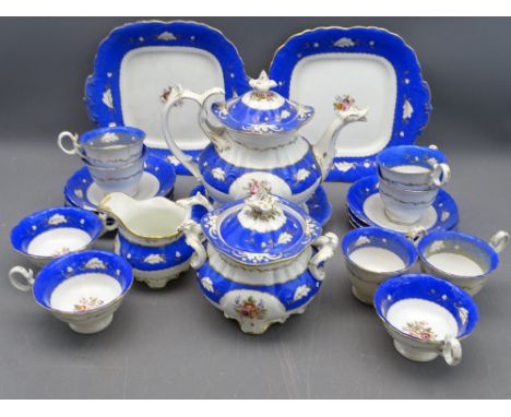 STAFFORDSHIRE TEA SERVICE, approximately 25 pieces