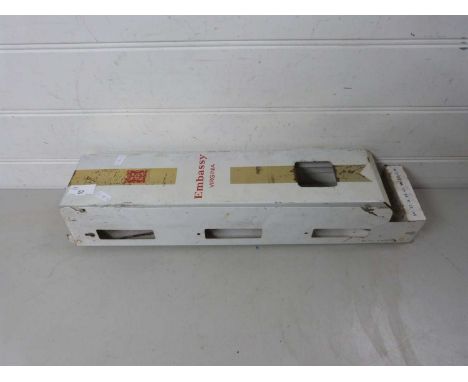 Vintage wall mounted Embassy Virginia Cigarettes dispenser