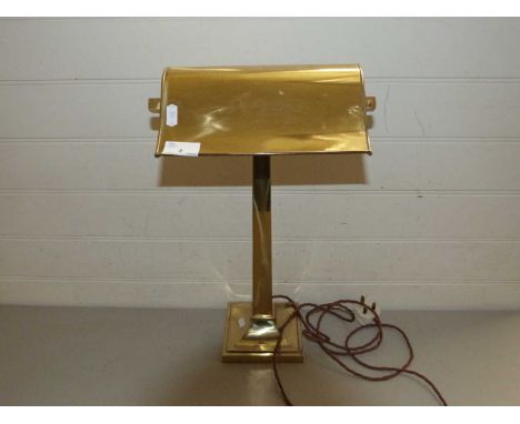 Brass desk lamp, originally from the Stiffkey Lamp Shop