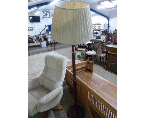 Hardwood standard lamp