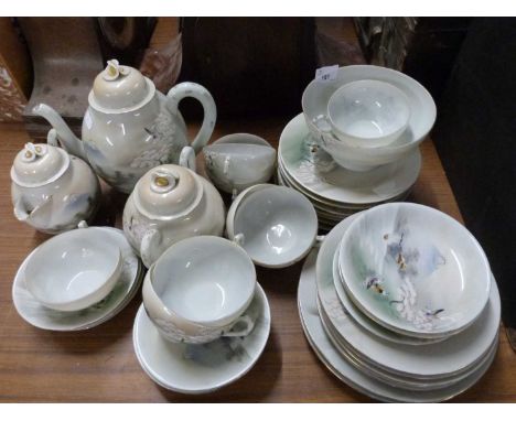 Japanese eggshell tea service