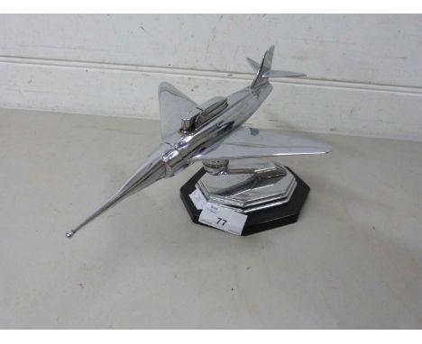 Novelty table lighter formed as a military aircraft