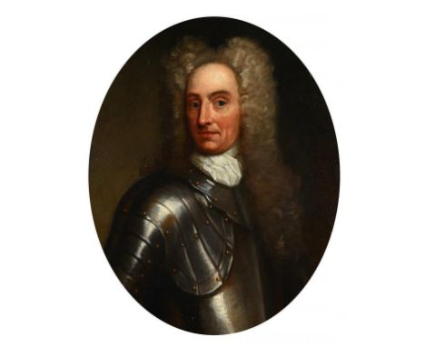 SIR JOHN BAPTIST DE MEDINA (1659-1710) PORTRAIT OF A MAN TRADITIONALLY IDENTIFIED AS GENERAL HAWLEY bust length in armour, oi