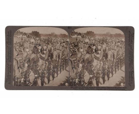 [JAMES RICALTON] THE UNDERWOOD TRAVEL LIBRARY STEREOSCOPIC VIEWS OF INDIA, C1903  36 stereo photographs on light grey card in
