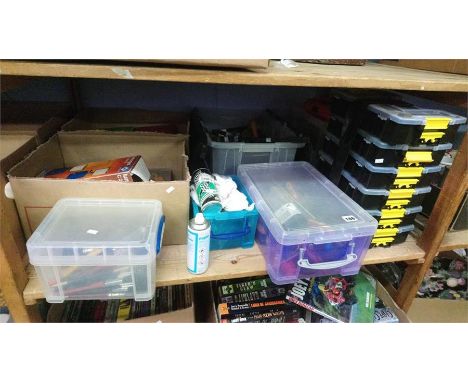 Shelf of tools.