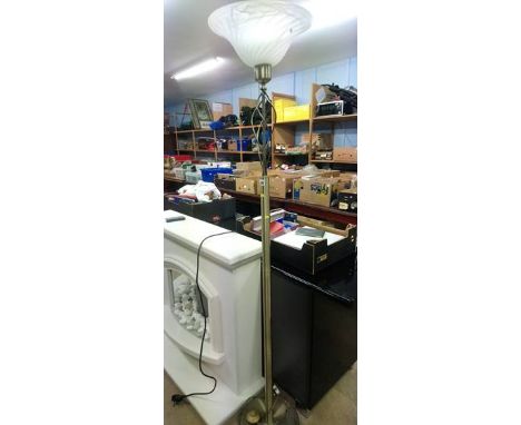 A lamp, fire and surround etc. 