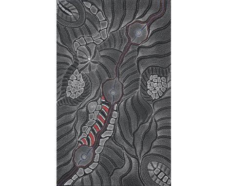 ANNA PRICE PETYARRE (PITJARA) (AUSTRALIAN B. 1965) TALI (SANDHILLS) Acrylic on canvas Signed, titled and dated 29/3/17 (verso