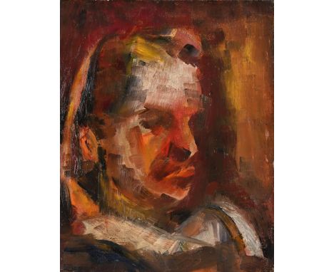 λ&nbspDAVID BOMBERG (BRITISH 1890-1957) HEAD STUDY  Oil on canvas  Inscribed and dated Sept 5th 1939 (verso)  51 x 40.5cm (20