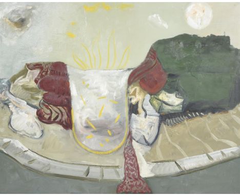 λ&nbspMAURICE COCKRILL (BRITISH 1936-2013) ON A COLD SHORE (SUNRISE) Oil on canvas  Signed, titled and dated 1989 (verso) 121