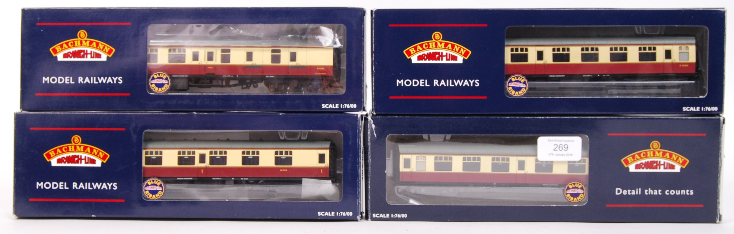 A collection of 4x Bachmann Branch Line 00 gauge railway trainset