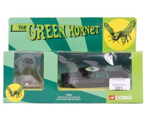 An original Corgi 1:36 scale ' The Green Hornet ' ' Black Beauty ' ' with hand painted figure ' diecast model set. No: CC5090