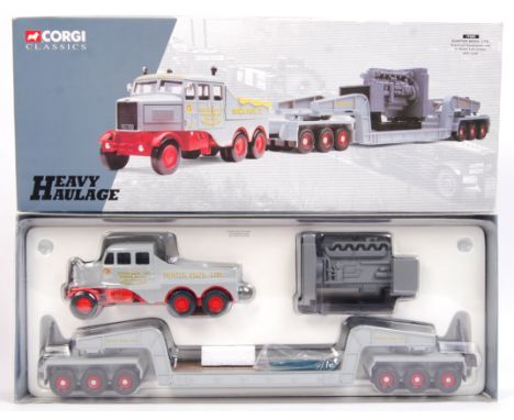 A Corgi Heavy Haulage diecast model set 17602 ' Shunter Bros. Ltd '. Appears mint, unused, within the original box. With cert