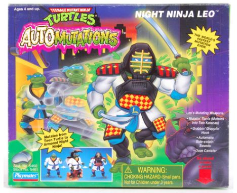 An original vintage 1990's Playmates made Teenage Mutant Ninja Turtles ' Auto Mutations ' series action figure ' Night Ninja 