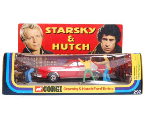 An incredible ex-shop-stock ' shop fresh ' Corgi Toys diecast model No. 292 ' Starsky &amp; Hutch Ford Torino ,' set. Remarka