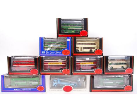 A collection of 10x EFE 1:76 Scale trackside diecast model buses and related items. Comprising of model numbers; 14101, 13901