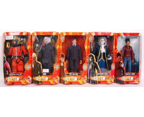 A collection of 5x Character Options made BBC Doctor Who 12" action figures to include; The Doctor &amp; Space Suit, Martha J