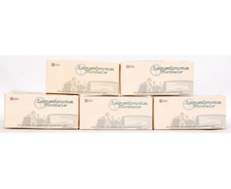 A collection of 5x Lansdowne Models precision diecast 1:43 scale model cars. Each within the original box, with all inner pac