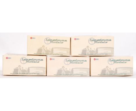 A collection of 5x Lansdowne Models precision diecast 1:43 scale model cars. Each within the original box, with all inner pac