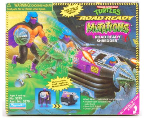 An original vintage 1990's Playmates made Teenage Mutant Ninja Turtles ' Road Ready Mutations ' action figure ' Road Ready Sh