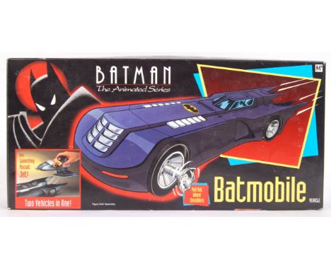 An original vintage Kenner made ' Batman The Animated Series ' action figure playset vehicle ' Batmobile .' From an ex-shop s