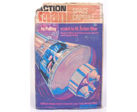 An original vintage Palitoy made Action Man ' Space Capsule ' set. Appears complete with inner decals and seat strap. Origina