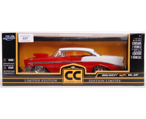 A Jada ' CC Collector's Club ' made precision diecast 1:18 scale model 1956 Chevy Bel Air Ex-shop-stock, mint unused conditio