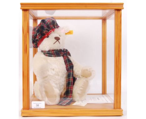 A Danbury Mint Limited Edition Steiff teddy bear ' Hamish ' - hand-made bear from the ' Steiff Four Seasons Bear Series '. Wh