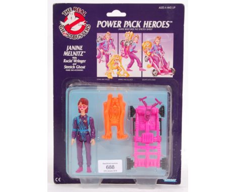 An original vintage retro 1980's Kenner The Real Ghostbusters carded action figure ' Janine Melnitz with Racin' Wringer and S