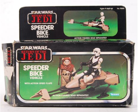 An original vintage Star Wars Kenner made ' Speeder Bike Vehicle .' Within the original Return Of The Jedi box. 100% complete