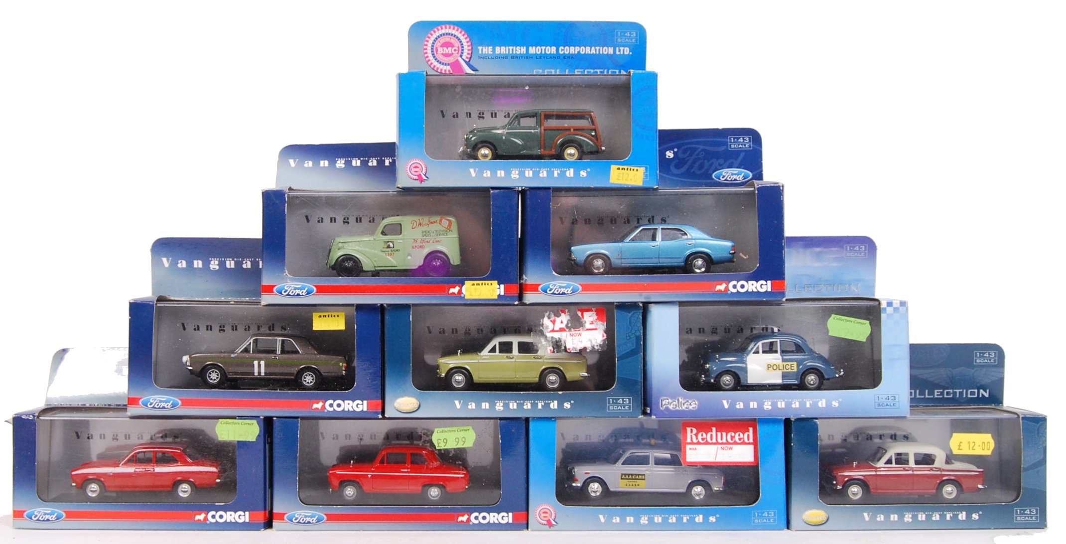 A collection of 10x assorted Vanguards 143 scale precision diecast