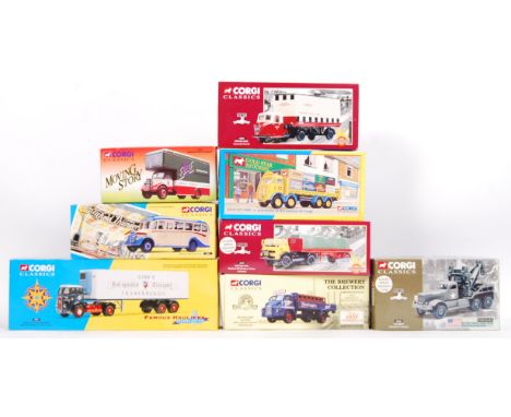 A collection of 8x ' Special Edition ' Corgi Classics diecast model Commercial (and other) related vehicles. Various series, 