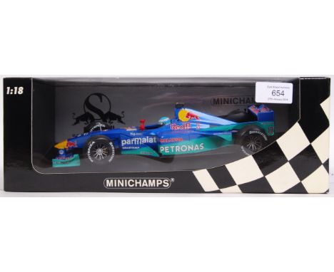 A Minichamps made precision diecast 1:18 scale model Formula One / F1 racing car ' Red Bull Sauber Petronas C19, M. Salo ' .'