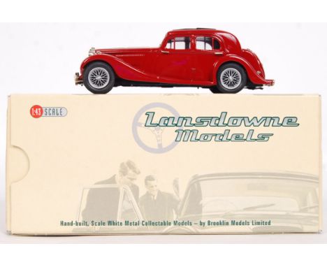 A Lansdowne Models precision diecast 1:43 scale model LDM53 1936-39 MG SA Saloon. Appears very near mint (one very small pain