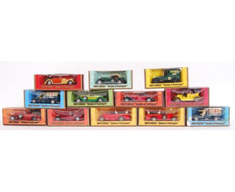 A collection of 12x vintage Matchbox Models Of Yesteryear diecast vehicles comprising of; Y-5, Y-11, Y-4, Y-13, Y-3, Y-6 &amp