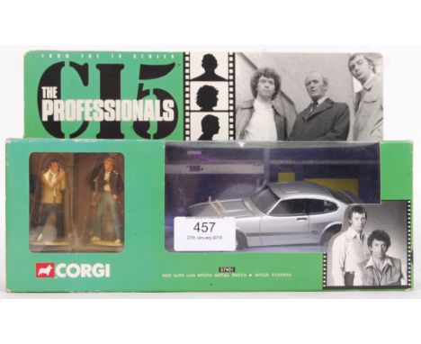 A Corgi TV related made diecast model 'C15: The Professionals' 57401 Ford Capri with white metal figures. Mint, within the or