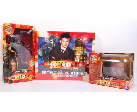 A collection of 3x assorted BBC Doctor Who items, to include; Character Options ' The Face of Boe ' action figure &amp; 12" '